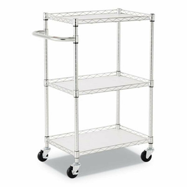 Fine-Line 16 x 25 x 39 in. 3 Shelf Wire Cart with Liners, Silver FI2659537